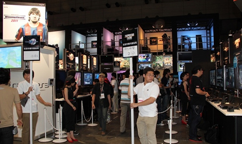 a booth on TGS 2010