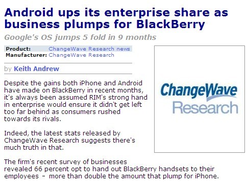 business plumps for BlackBerry