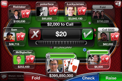 Zynga Poker-betting