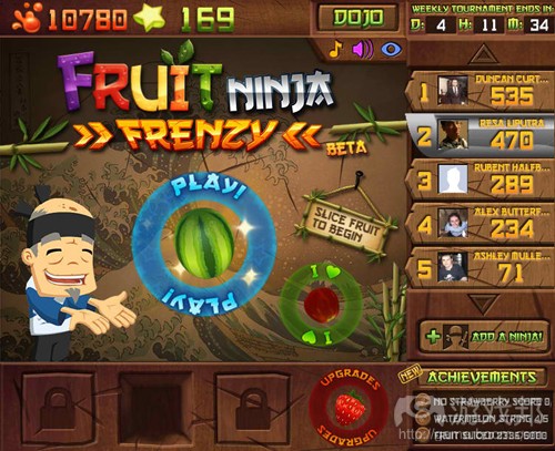 Fruit Ninja Frenzy(from games.com)