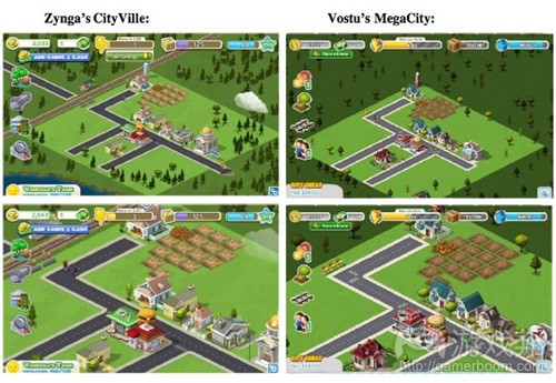 CityVille vs. MegaCity(from games.com)