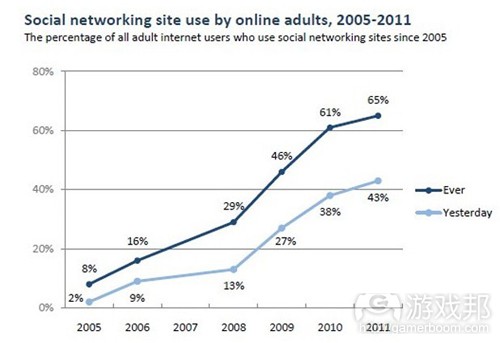 social networking site used by online adults(from readwriteweb)