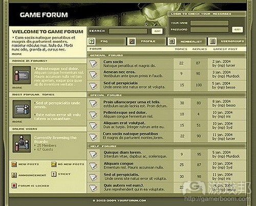 game forum from freelancer.com