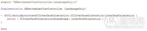 replace the contents of GKMatchmakerViewController-LandscapeOnly.m