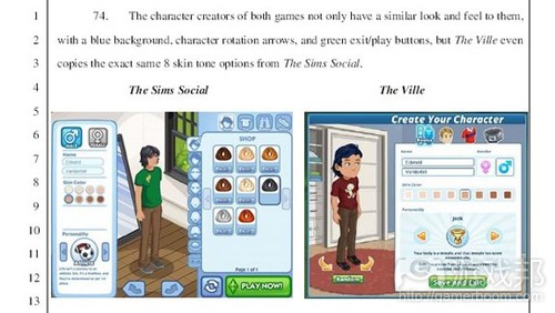 The Sims Social vs The Ville(from gamesradar)