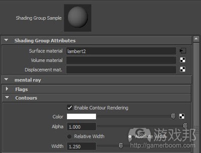 enable contour rendering(from gamasutra)