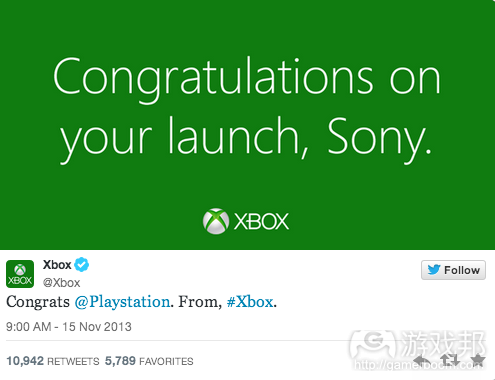 Xbox team congratulated Sony on its PS4 launch