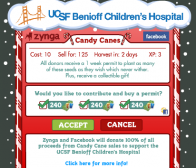 FarmVille抢先看：种植糖果棒支持UCSF贝尼奥夫儿童医院