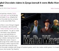 Digital Chocolate对外公示了和Zynga诉讼案的完整副本