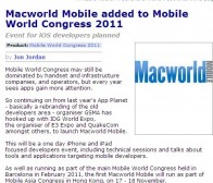 PocketGamer消息：Macworld Mobile大会宣告成立